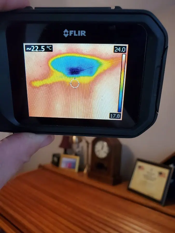 Thermal imaging inspection for water damage in Adams